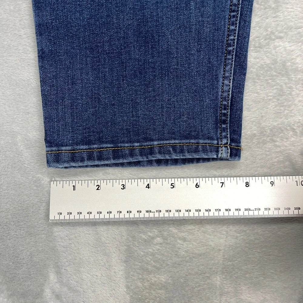 Levi's Jeans Mens 38x30 (38x28) Blue Denim Stretch 502 Slim Regular Tapered Leg